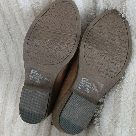 NEW Women's Western Boots Ankle Booties Distressed Tan Sand Soft Back Zip POP 6M - Picture 7 of 8